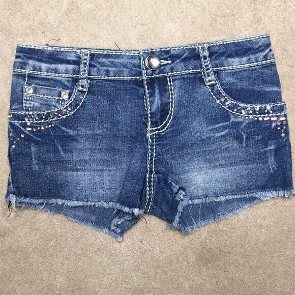 Free style denim shorts. Size 10 - Picture 1 of 5